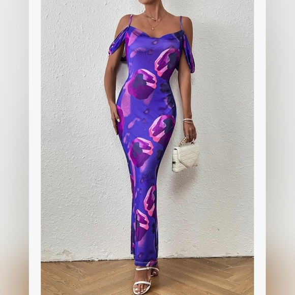 MASCOMODA Spaghetti Strap Long Maxi Dress #734 - Picture 10 of 10